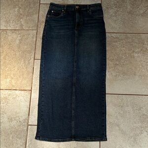 STS Blue Dark Blue Denim Niki Maxi Pencil Skirt